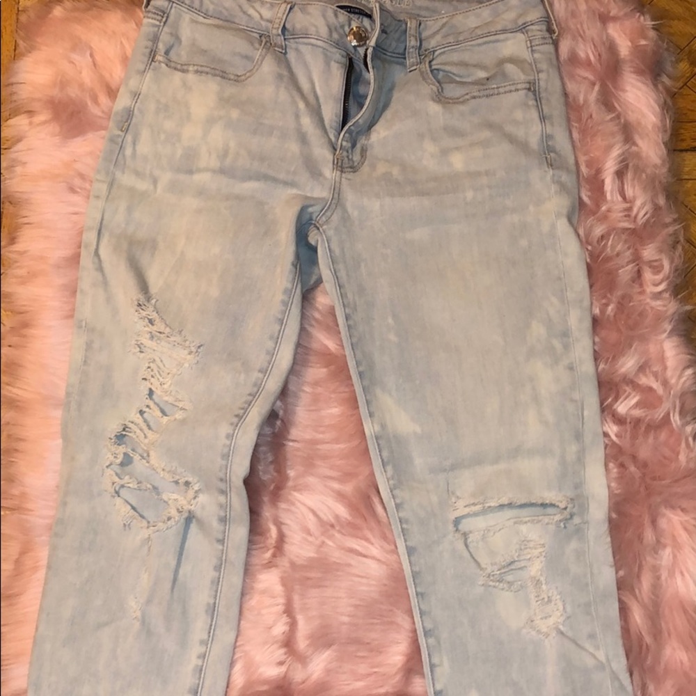 American Eagle ripped jeans